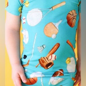 NWT Posh Peanut Sports Day Short-Sleeve Pajama Set-12-18M